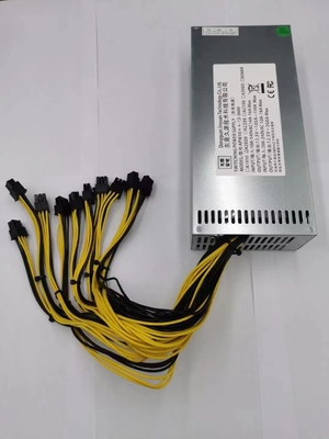 2U 2000W Asic Miner مزود الطاقة مع مخرج موصلات 10x6PIN